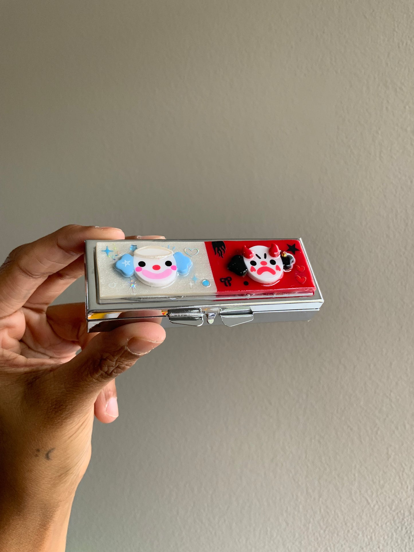 Devil on your Shoulder Pill Case