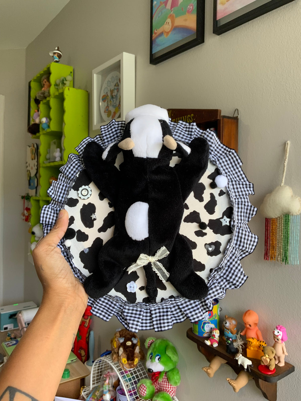 Moo Plushie Taxidermy