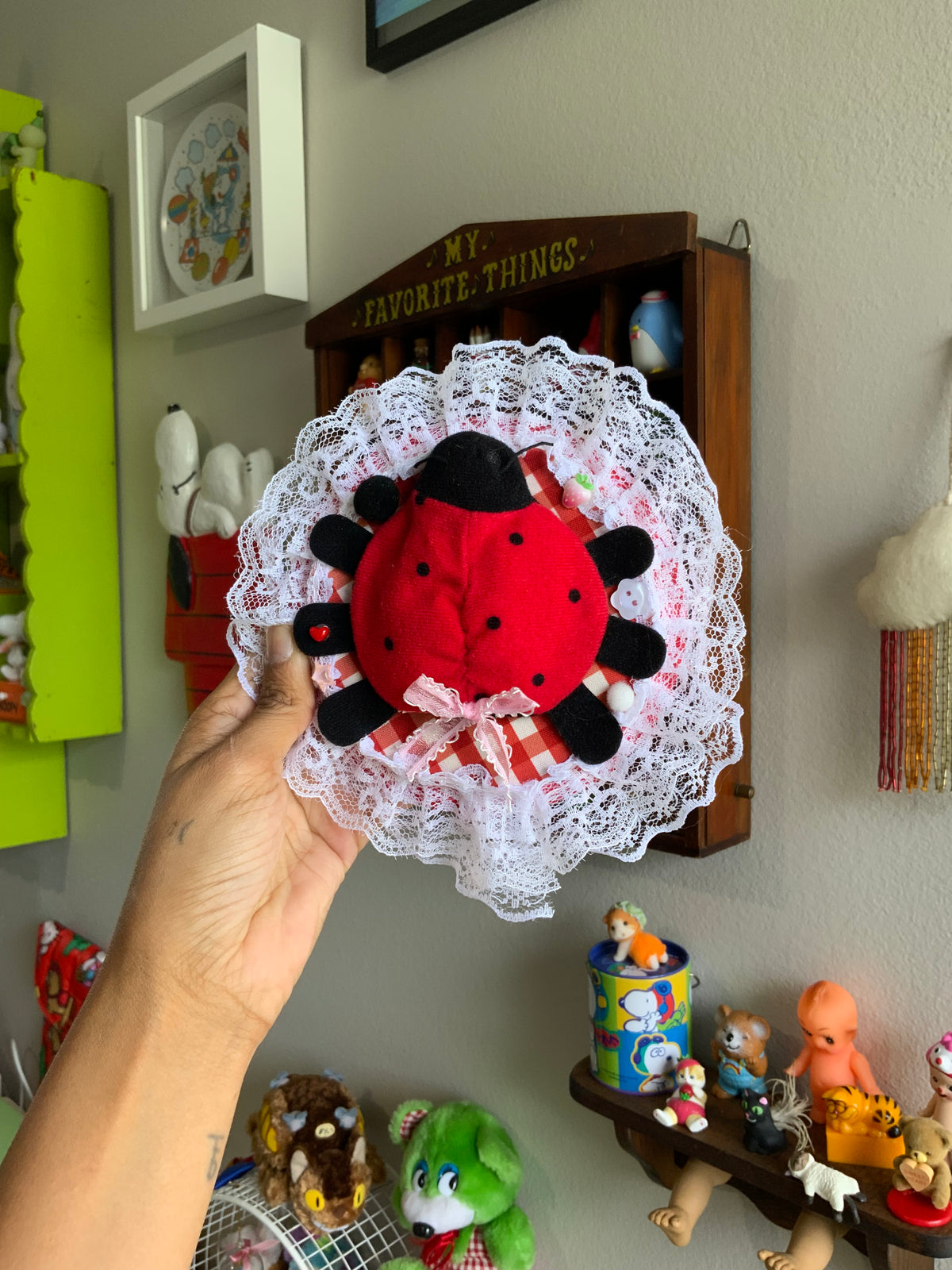 Little Ladybug Plushie Taxidermy