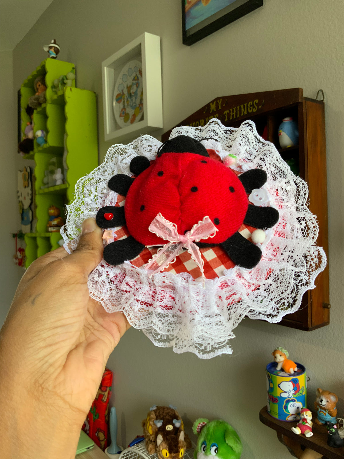 Little Ladybug Plushie Taxidermy