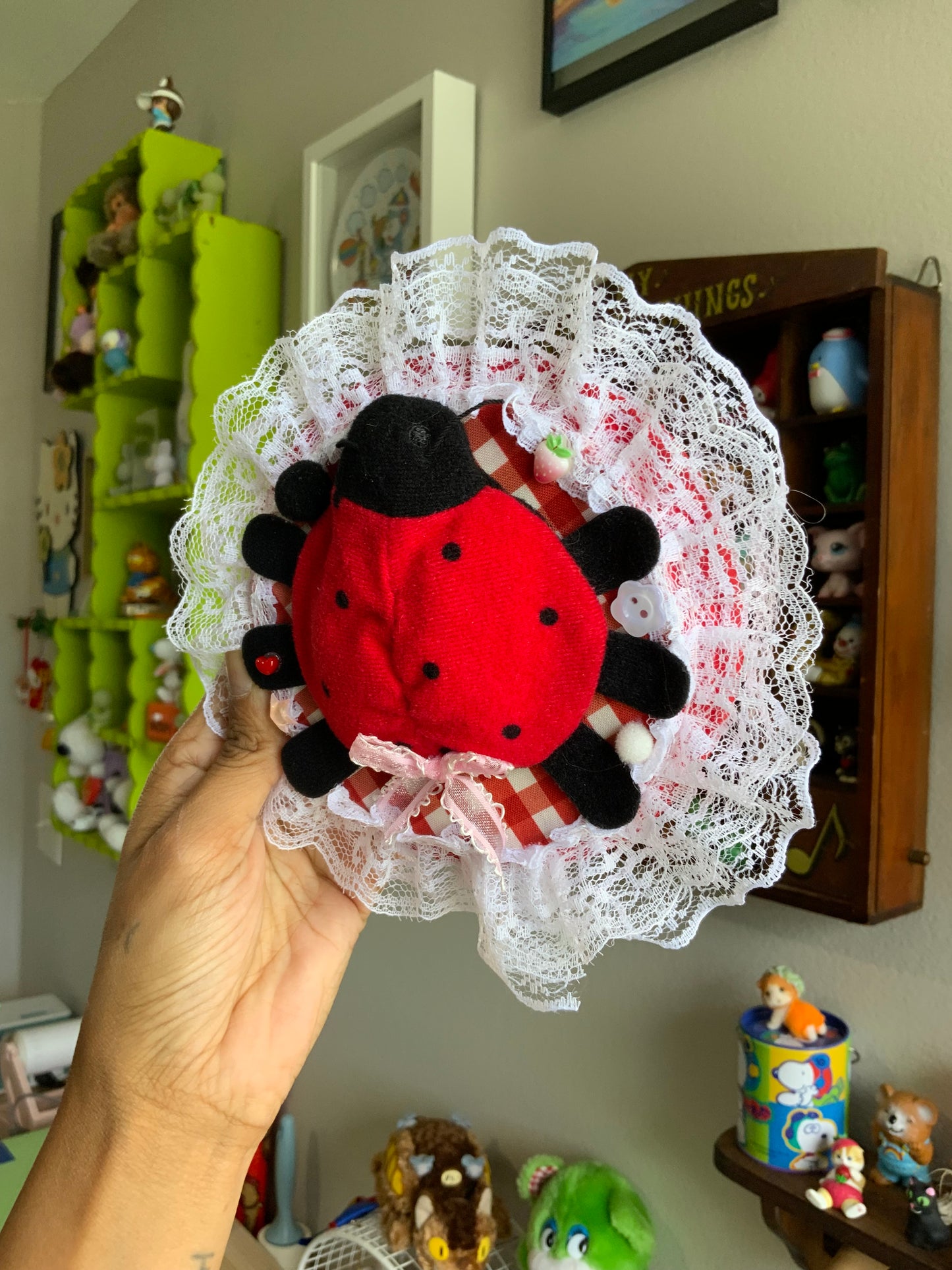 Little Ladybug Plushie Taxidermy