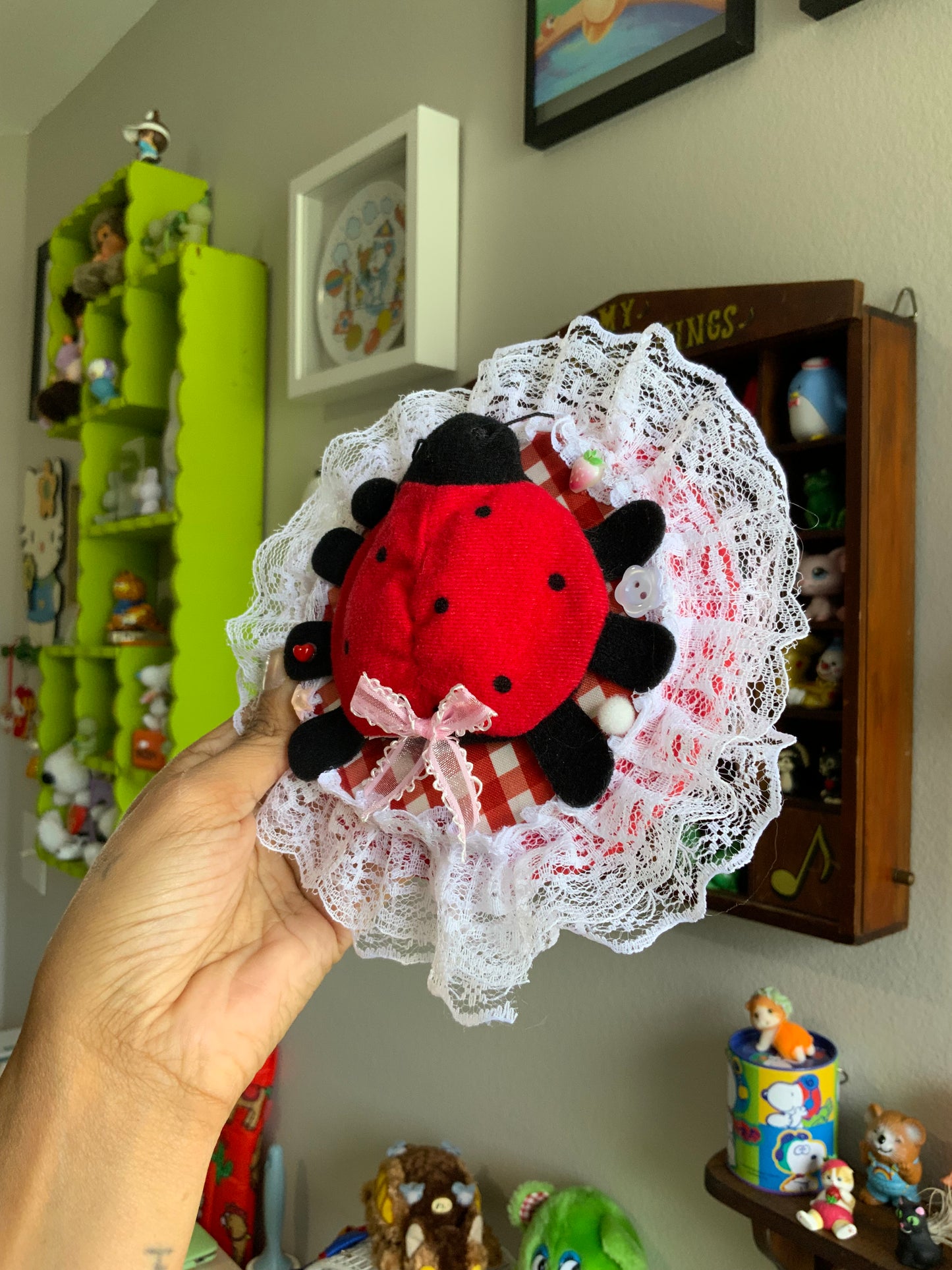 Little Ladybug Plushie Taxidermy