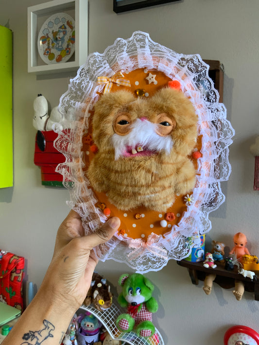 Fugly Cat Plushie Taxidermy