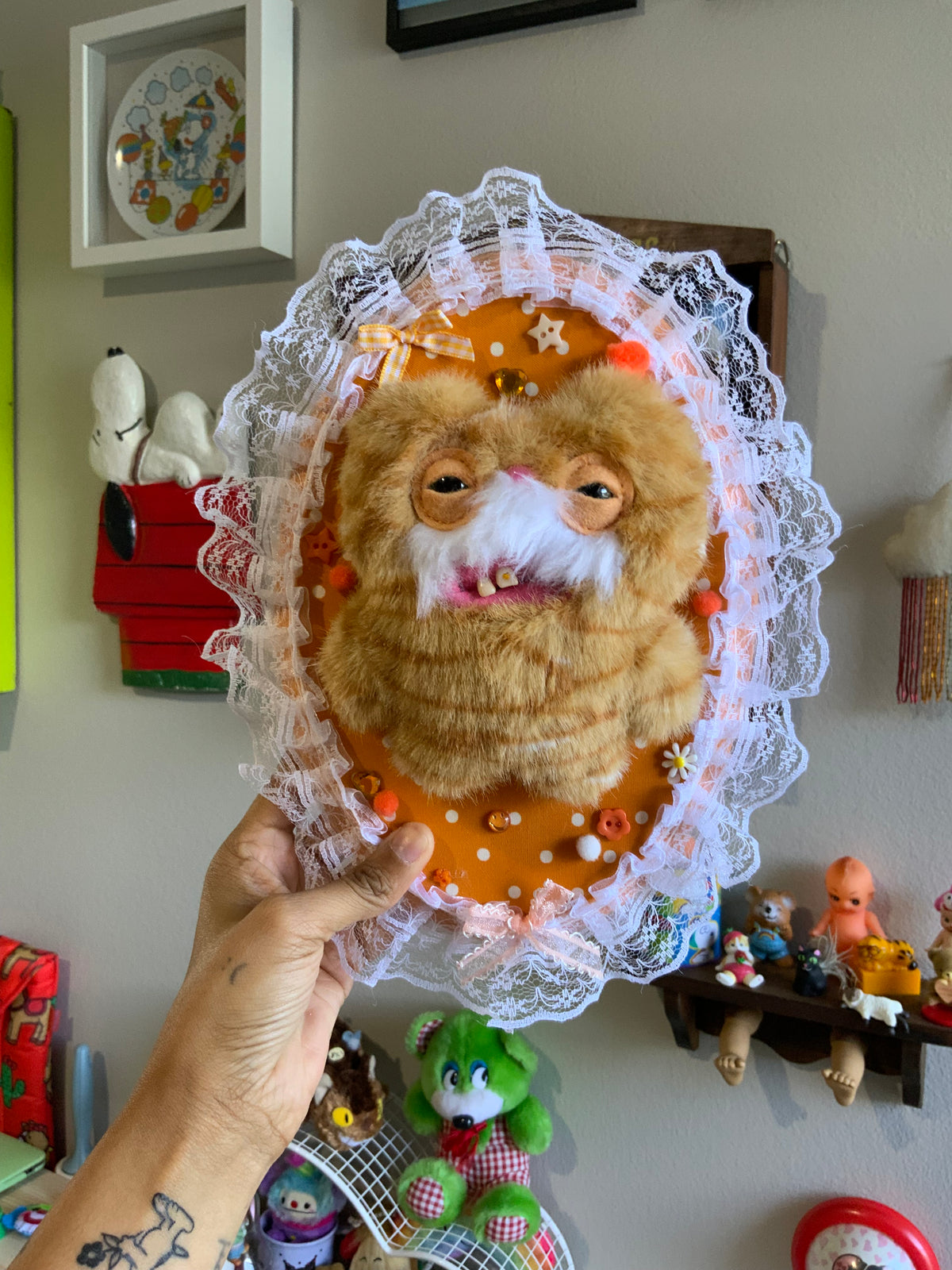 Fugly Cat Plushie Taxidermy