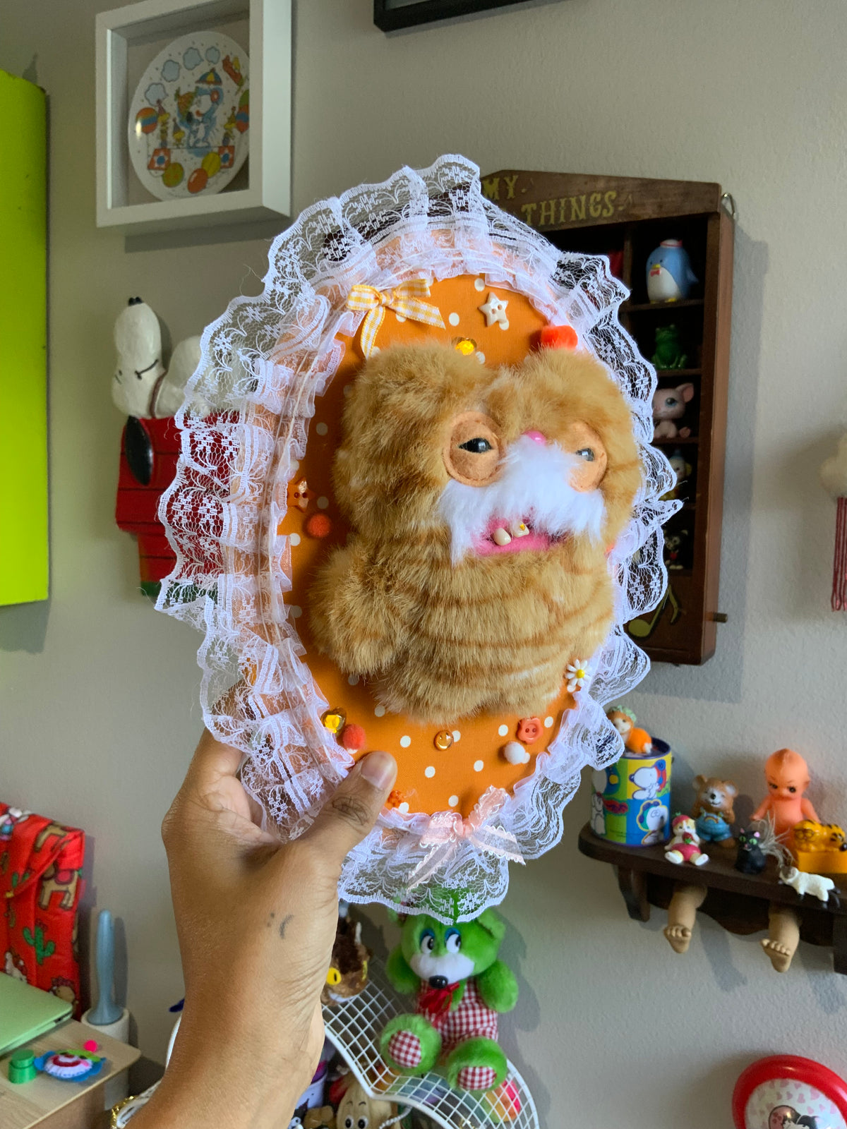 Fugly Cat Plushie Taxidermy