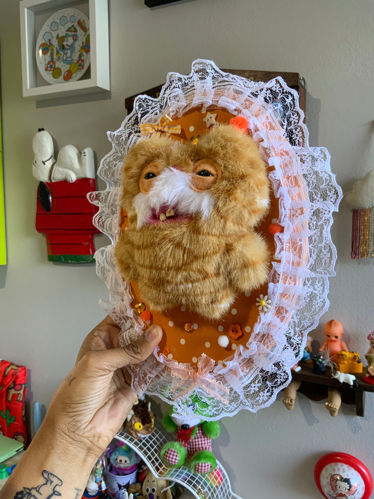 Fugly Cat Plushie Taxidermy