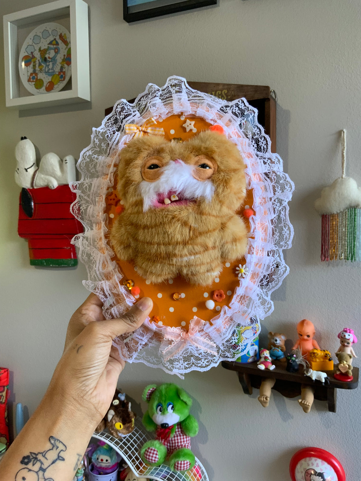 Fugly Cat Plushie Taxidermy