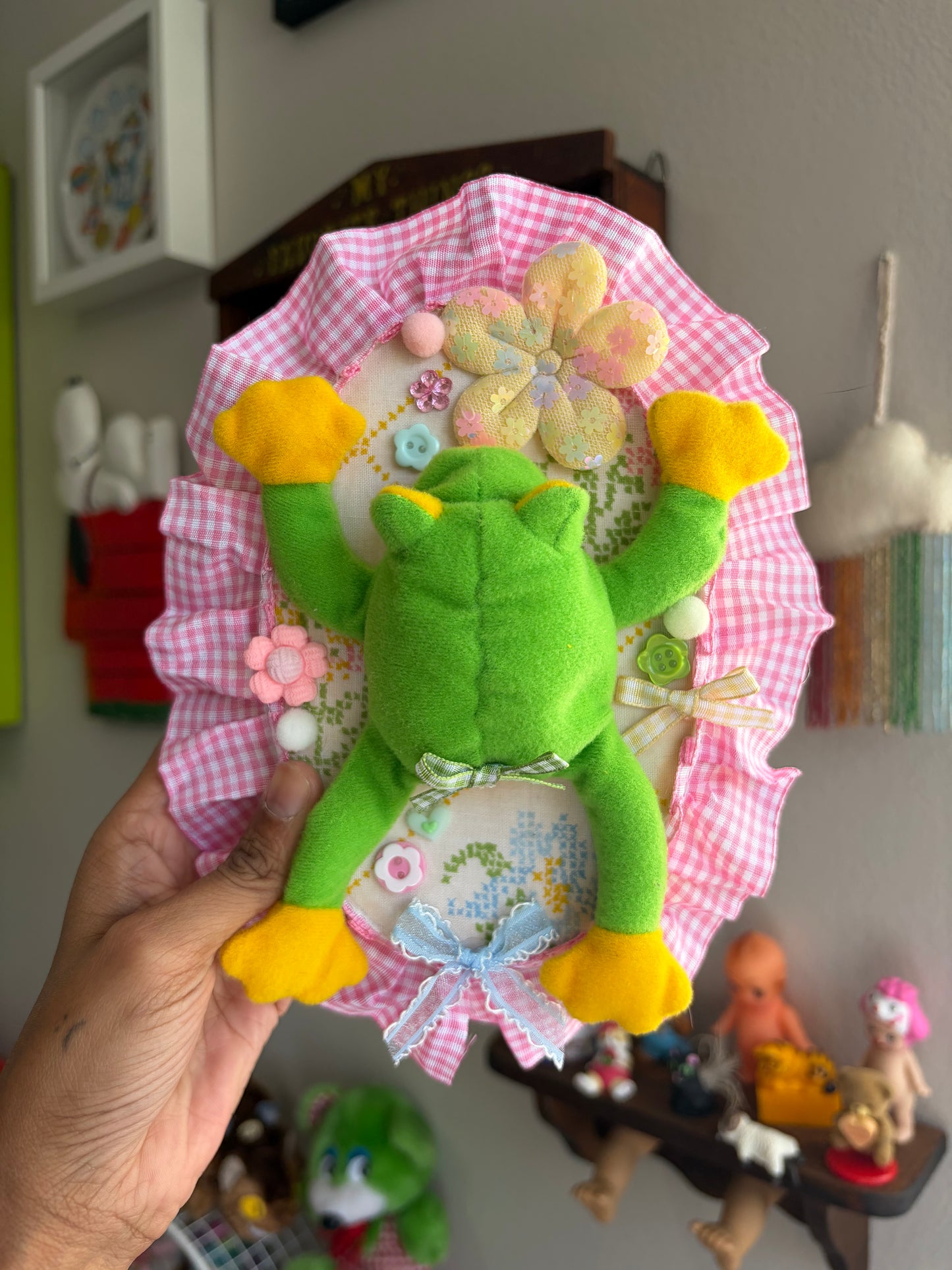 Froggy Plushie Taxidermy