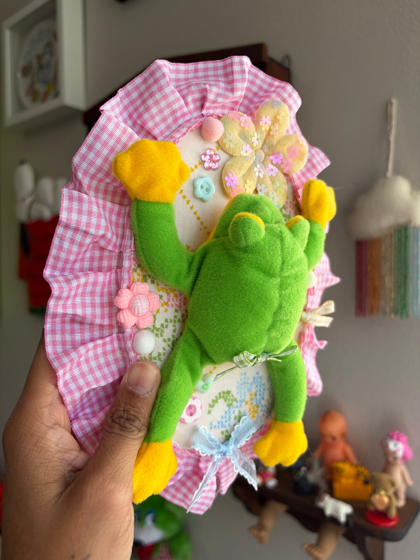 Froggy Plushie Taxidermy