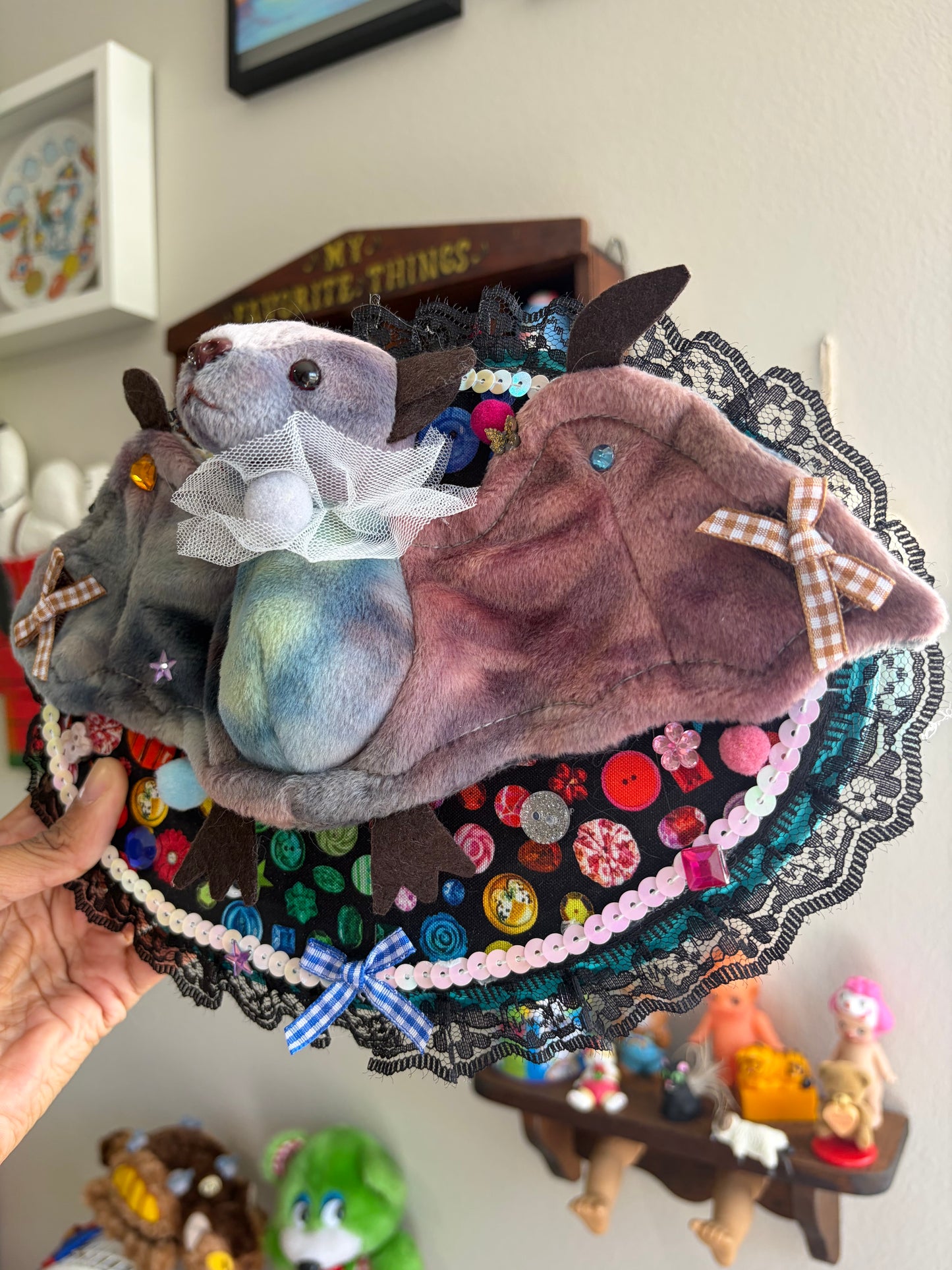 Batty Plushie Taxidermy
