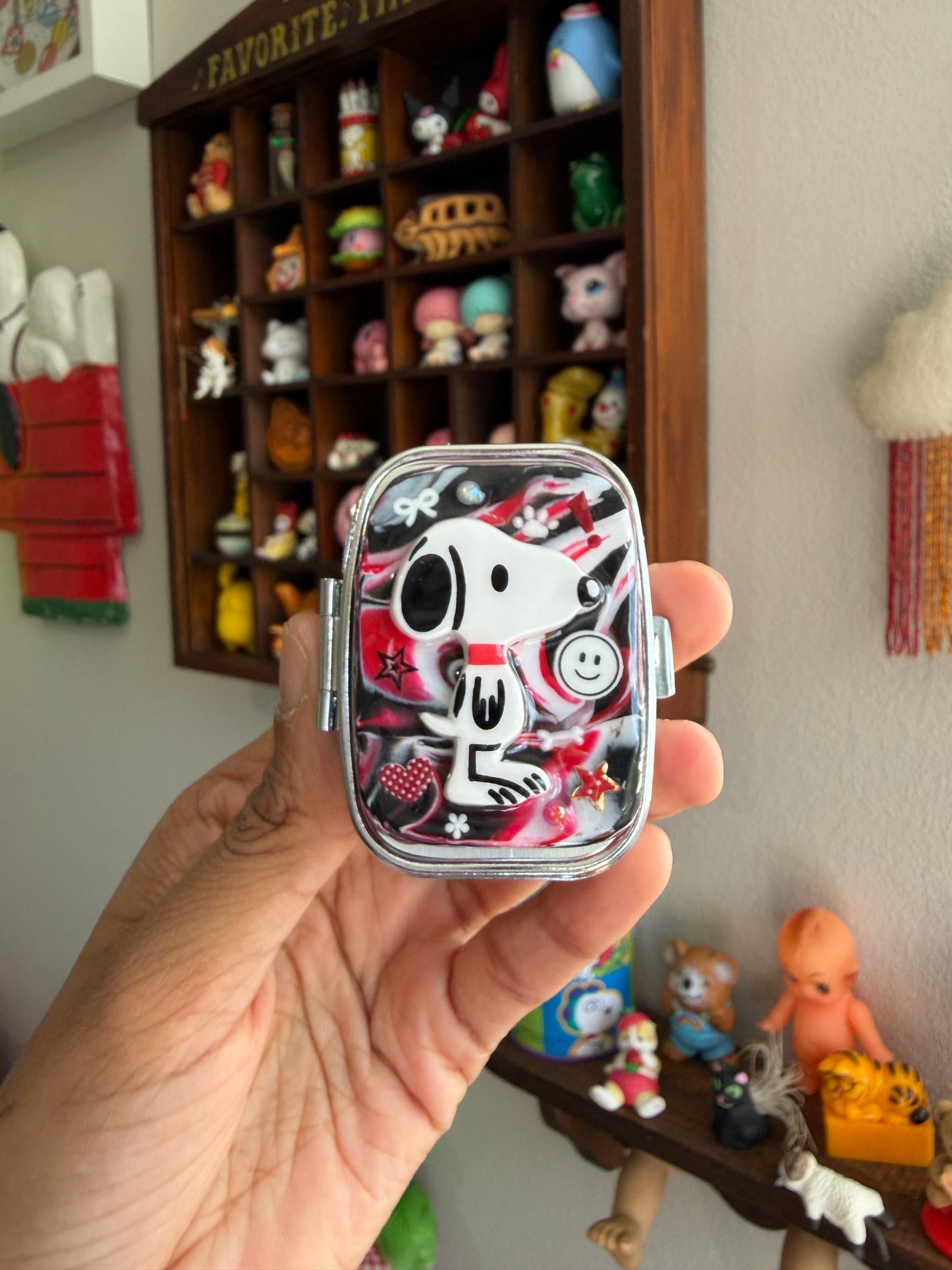 Dark Snoopy Pill Case