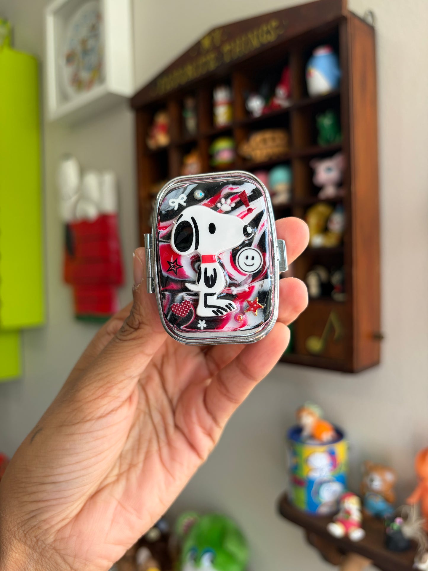 Dark Snoopy Pill Case