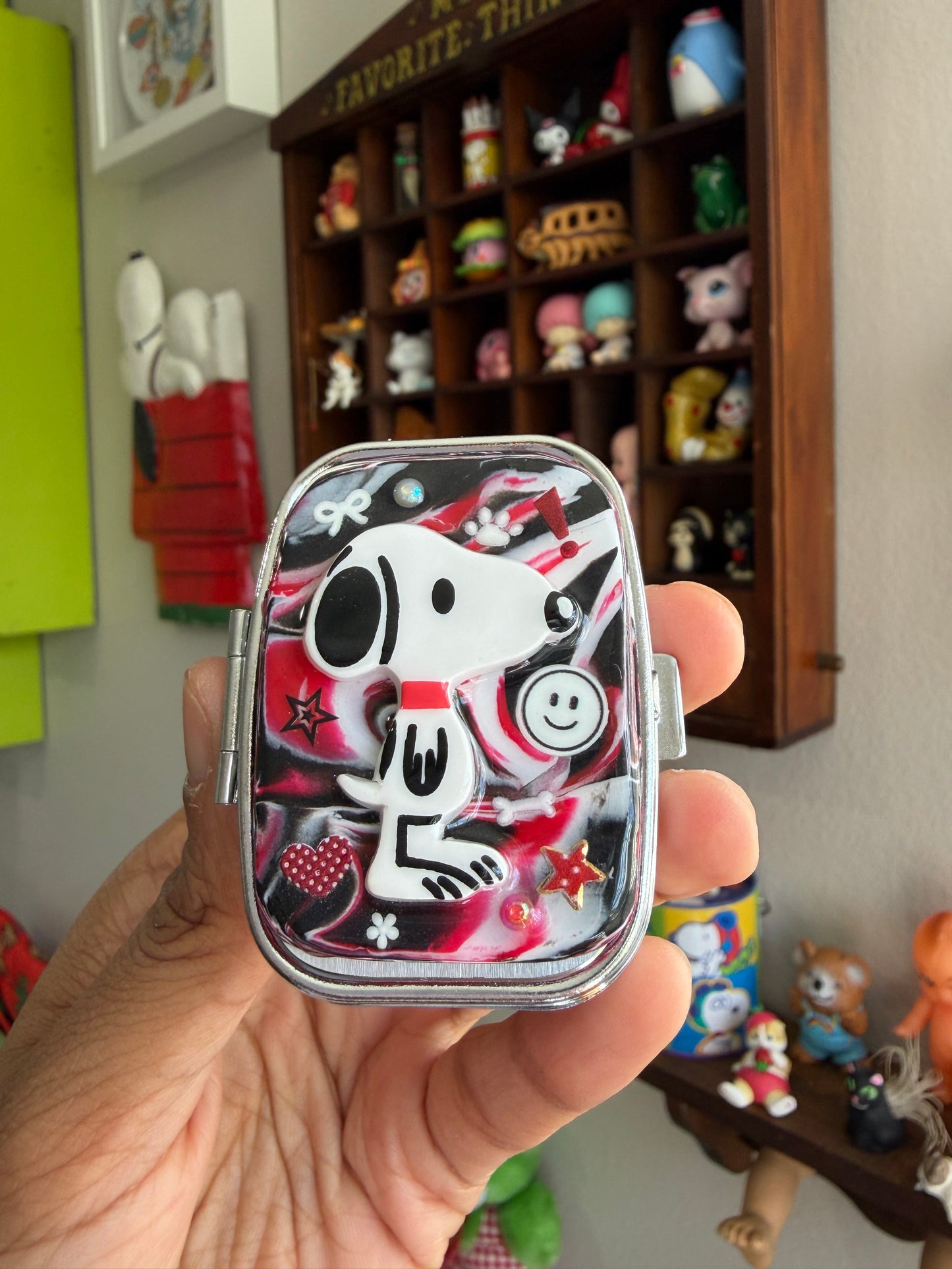 Dark Snoopy Pill Case