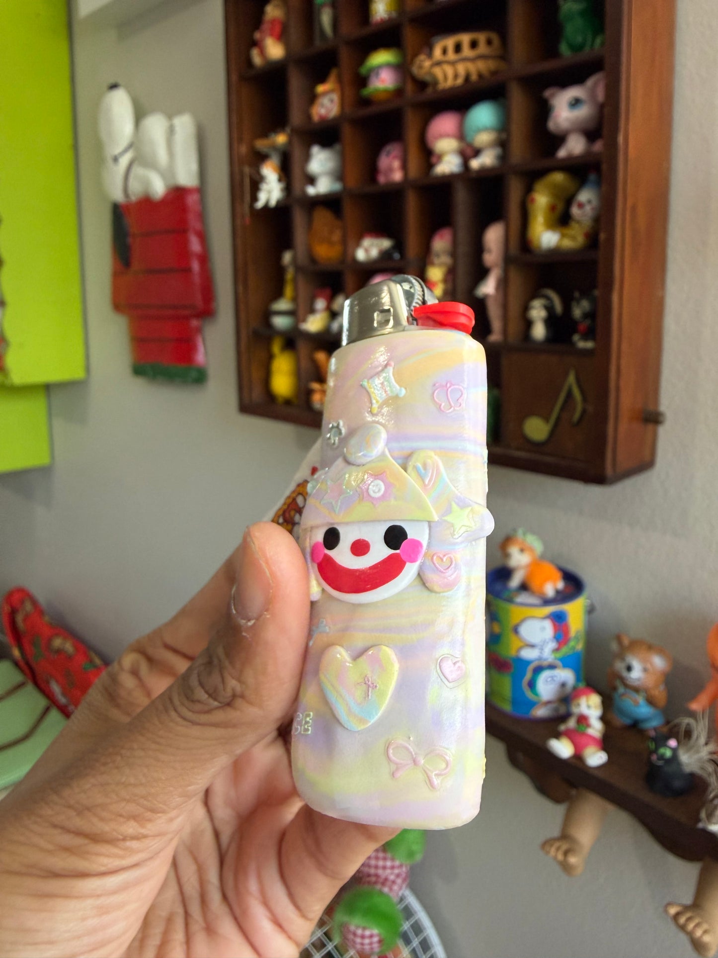 Pastel Clown Lighter Case w/ Lighter