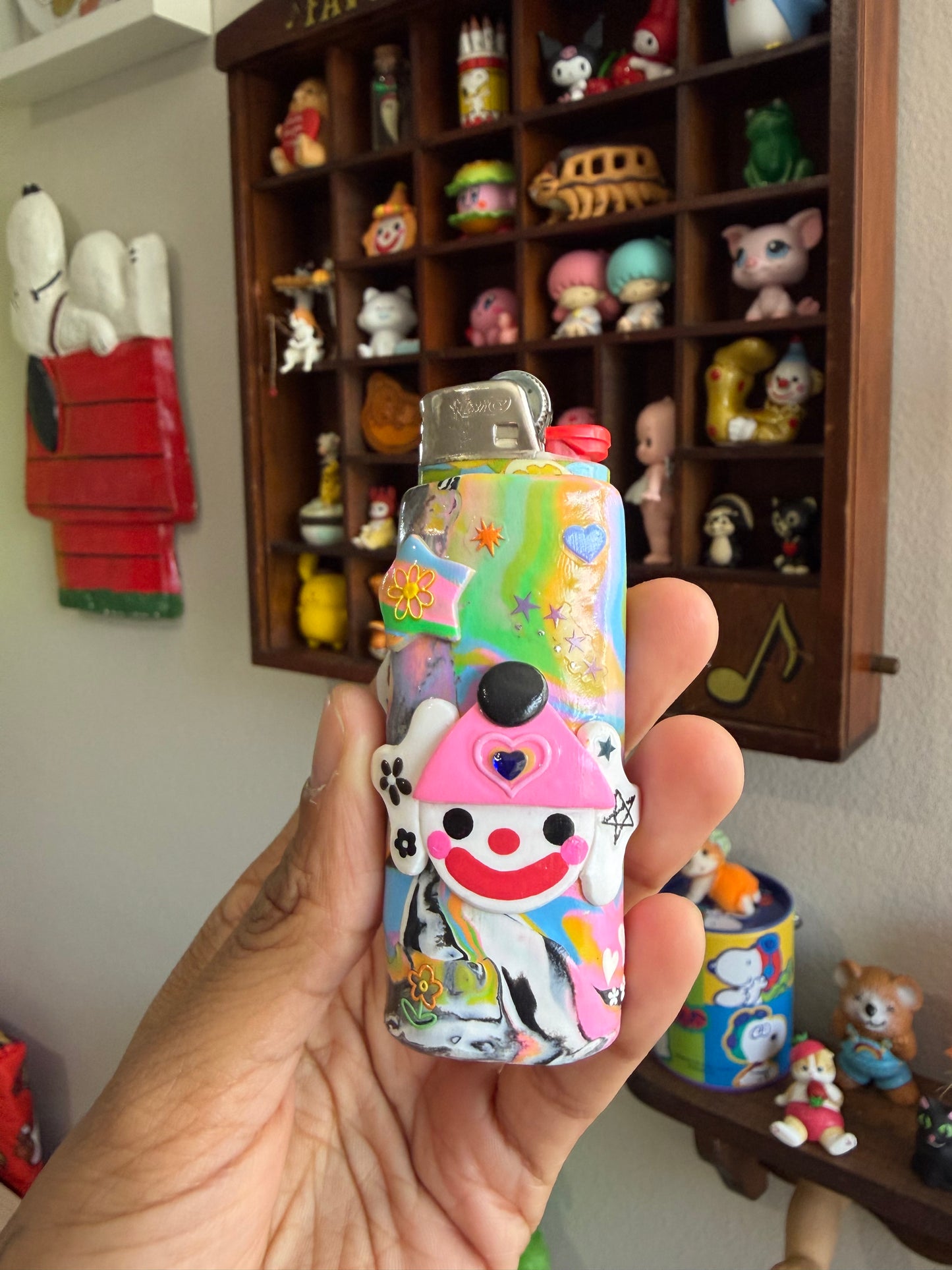 Daffodils Clown Lighter Case w/ Lighter