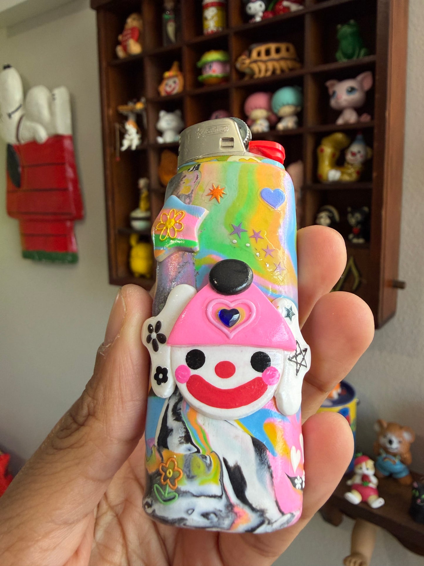 Daffodils Clown Lighter Case w/ Lighter