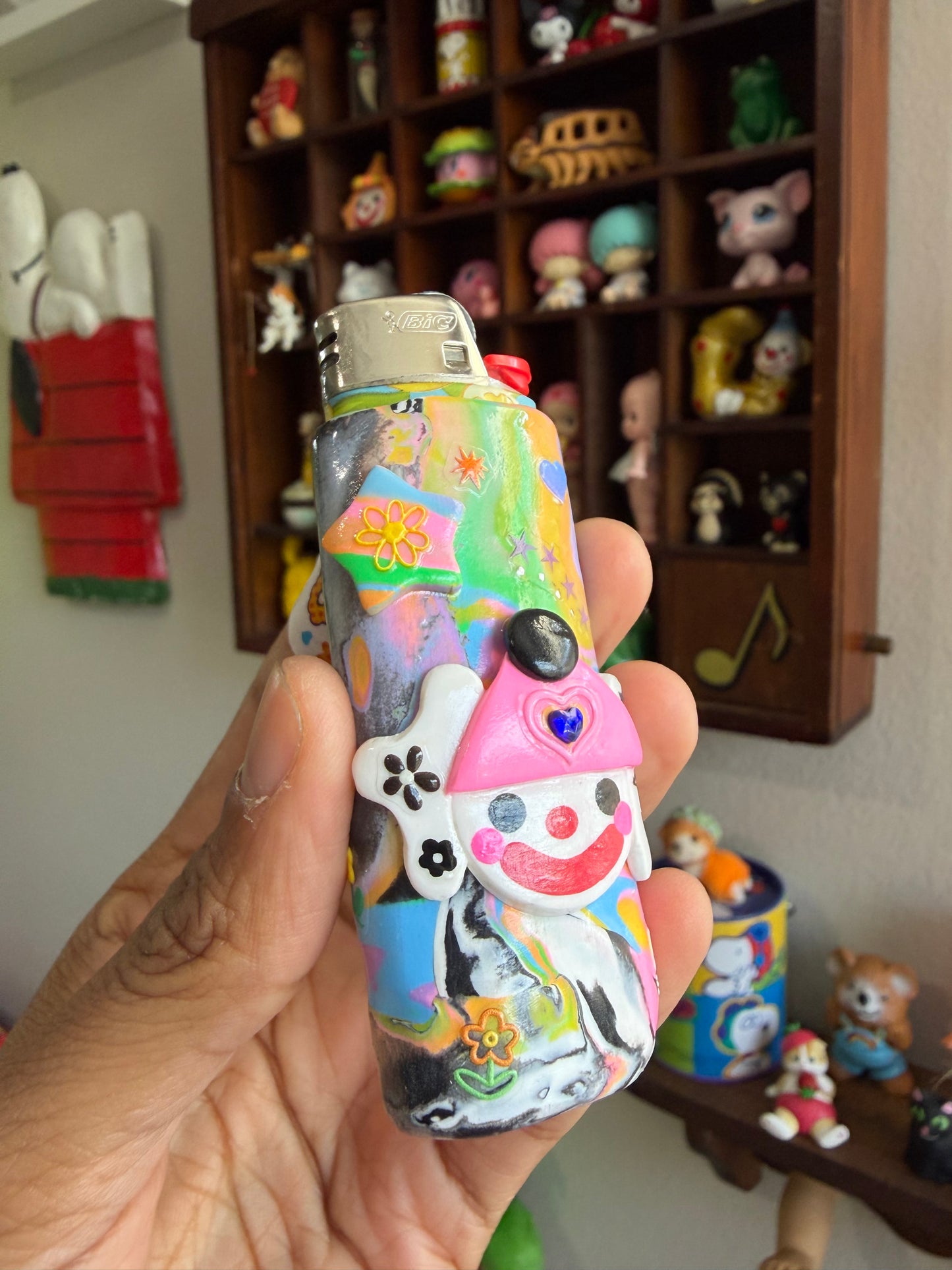 Daffodils Clown Lighter Case w/ Lighter