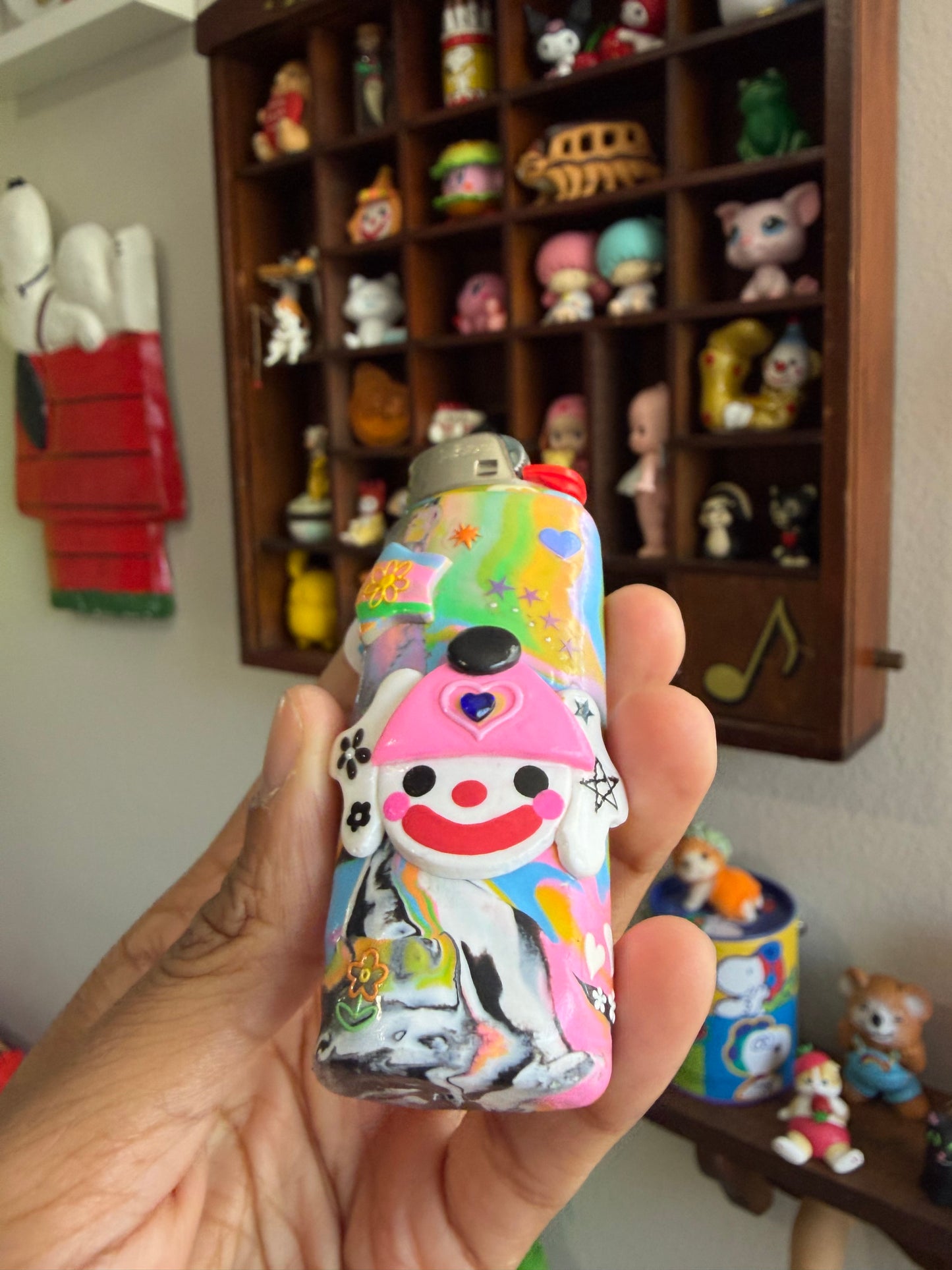 Daffodils Clown Lighter Case w/ Lighter