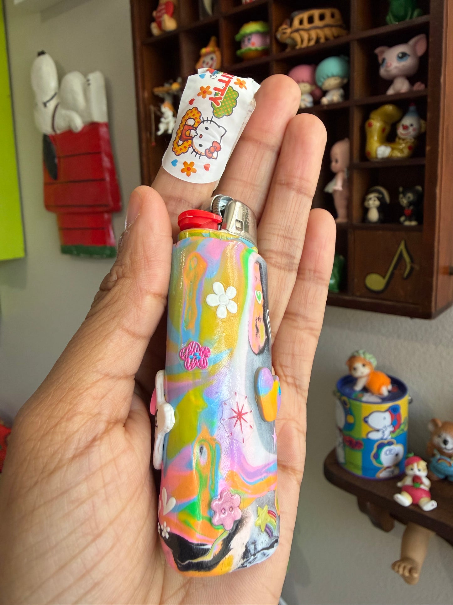 Daffodils Clown Lighter Case w/ Lighter
