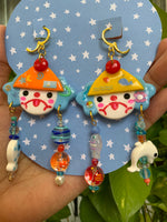 Ocean Blue Beaded Clowns